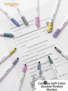 KOKUYO | Light Color Double Tip Marker Pen