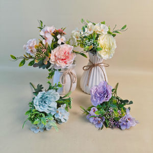 Bunga Peony Tangkai Dekorasi Vas Pajangan Rumah Cantik Ornamen Artificial Flower Plastik PBP224