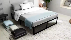 【24 Hours Shipped】Royal Minimalist Iron Bed Frame Premium High Load Bearing Single\Double Bed Sturdy