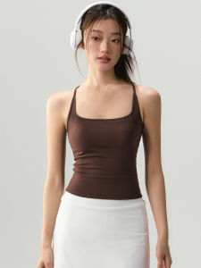 Áo Tập Yoga Pilates Chạy Bộ Ngoài Trời Mùa Hè Mới Áo Tập Thể Dục Ngực Có Đệm Áo Tập Thể Dục Cho Nữ Áo Tập Yoga Dài Thường Ngày