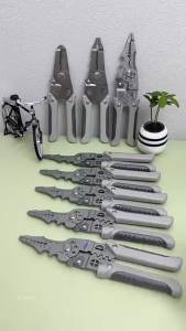 Kìm Tuốt Dây Đa Năng Dụng Cụ Của Thợ Điện Để Tách Cáp Kìm Tay Cầm Thẳng Bằng Thép Carbon Công Nghiệp
