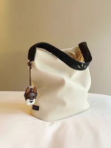 Chio’2nd | Túi Xách Dây Đeo Mềm Từ Cotton Và Da