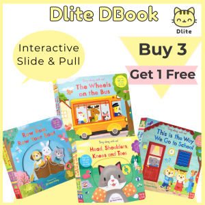 ✅ Dlite DBook Interactive Kids Storybook Popular Nursery Rhythm With Slide & Pull Kids Gift