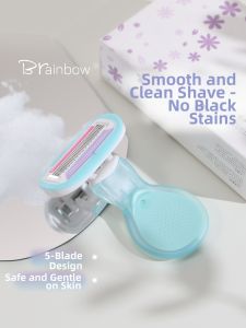 Brainbow | Painless Womens Use Hair Removal Razor for Whole Body Underarm and Bikini Areas