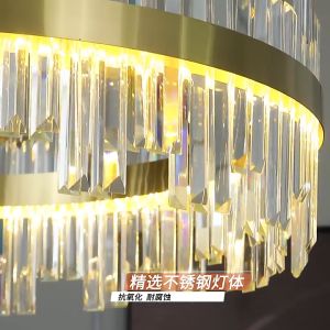 Modern for Living Room ceiling Chandelier Lamp Dining Light Bedroom Lights 3 Color Lamps with Remote