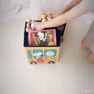 Kid Storage Box For Toys Clothing Organizer Waterproof Kotak Simpanan Kanak-Kanak 卡通多功能收纳凳