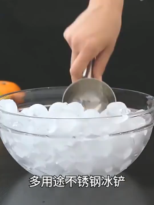 Stainless Steel Ice Scoop Ice Cream Crushed Shovel Food Flour Candy Sugar Scooper Kitchen Tool