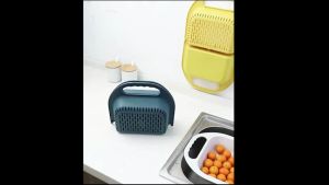 Foldable Drain Basket Colander Fruit Vegetable Washing Strainer Drainer With Bucket Handle