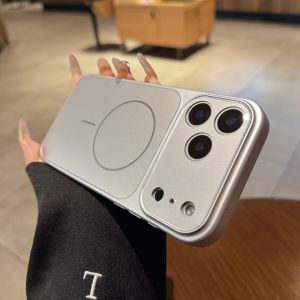 AO.HU | Magnetic Corning Glass Lens Protector Cover with Silver Matte and Wide Window