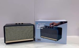 ลำโพงบลูทูธไร้สาย ขนาดพกพา รุ่น M18เสียงดี เบสแน่น พร้อมที่หิ้ว ดีไซน์สวย แบบ3ตัวปรับ ลำโพงบลูทูธ Bluetooth Speaker ราคาถูก สีดำ HQ