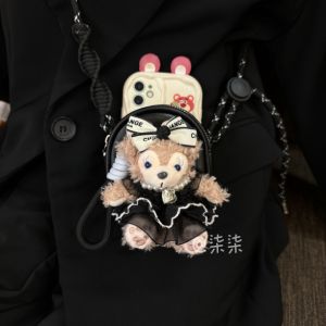 Universal Model Leather Wallet Mobile Phone Back Clip Hanging Rope without Phone Case Fashionable Bag Accessories for Women