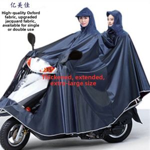 ZHIZHOU | Double Seater Raincoat for Bicycles Motorcycles and E-bikes Adults
