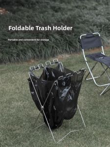 Portable Trash Bag Stand for Camping & Kitchen