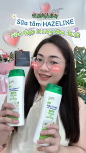 Sữa Tắm Hazeline Sữa Gạo Hoa Bưởi 350g | Sữa Tắm Sáng Mịn Vitamin B3 E Hương Thơm Nồng Nàn