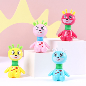 Cute Stretch Deer Squeeze Toy Eco Plastic Smooth Edge Anti Anxiety Decompression Toy Portable Pocket Fidget Gift