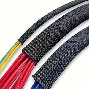 10m /32.8 ft Pet Expandable Braided Mesh Sleeve Black Flexible Wire Mesh Sleeve Tv Audio Pc Cable Protection Against Pet Chewing