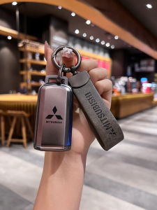 High-End Car Key Case Cover for Geely Mitsubishi Outlander Mens Style Shell Car Accessories Driving Personal Items Key Holder