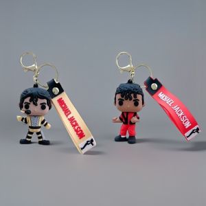 Miniso | Móc Khóa Hình Tượng Michael Jackson Búp Bê Nhạc Sĩ Điện Tử Đứng Quà Tặng Tiệc Tùng Móc Khóa Nhựa Dành Cho Mọi Lứa Tuổi