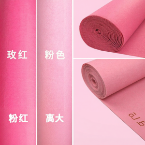 Wedding Background Layout Disposable Pink Carpet