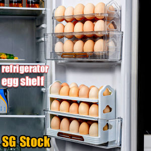 【sg】Refrigerator dedicated egg storage box drawer-type fresh-keeping egg box storage egg box rack support egg storage tray 鸡蛋盒用于冰箱架子