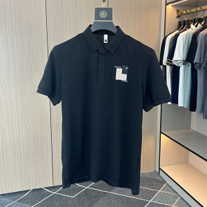 Loose Mens Short Sleeve POLO Shirt Summer New Style Breathable Half Sleeve T-Shirt Fashionable Urban Cotton Polyester Blend