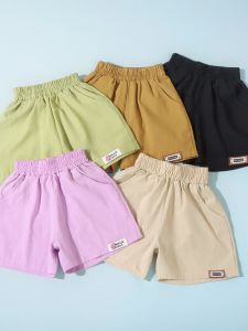 Summer New Childrens Cotton Shorts Thin Casual Loose Breathable Five-Point Pants Boys Girls Outdoor Wear Comfortable Shorts