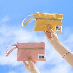 Wallet Female Long Simple Zipper Easiest for Match Ins Japanese and Korean Student Key Mobile Coin Purse Canvas Clutch Bag