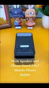 3 in 1 Phone Holder Bluetooth Speaker Wireless Charger Power Bank Hold Rack Dock Stands Multi 2in1 Fold Video Call