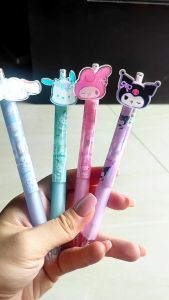 PULPEN MIKA SANRIO JOY TOP TINTA HITAM 0.5MM PULPEN GEL | MELODY | KUROMI | POCACO | CINAMORROL | MOROL | ATK | ATS | PERALATAN SEKOLAH ANAK