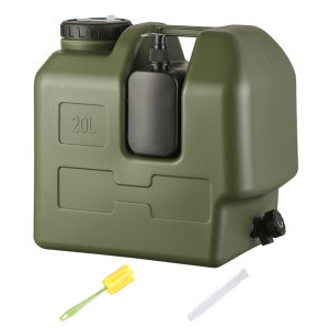 Outdoor Water Bottle 20L with Spigot Leak-Proof Water Storage Jug for Camping and Emergency Preparedness