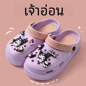 Womens Summer Outdoor Wearable Clog Shoes Breathable Slip-On Anti-Slip Travel Beach Head Cover Cartoon Design Comfortable