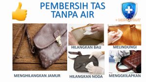 Pembersih tas dari jamur dan kotoran juga mengkilapkan OPI BAG Cleaner praktis tanpa dicuci paki air