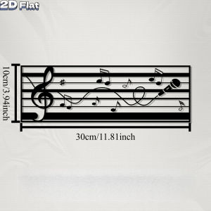 CIFbuy | Modern Treble Clef Iron Wall Art Music Metal Sculpture Elegant Home Garden Rustproof Gift Ornament