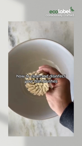 Eco-friendly Natural Dish & Sisal Pot Kitchen Brush Vegan 100% Biodegradable Compostable Sustainable Natural Plant-based