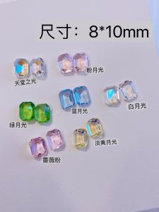 Ice โปร่งแสง Bubble K9 Bottomless Drill Y Heart Cherry Heart Monkey Nail Art ตกแต่งเครื่องมือความงามทุกสภาพผิว