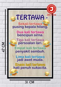 Hiasan dinding TERTAWA