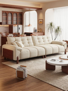 Creamy Style Oak Wood Sofa