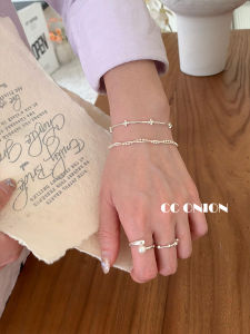 925 Sterling Silver Winding Snake Bones Chain Bamboo Joint Patchwork Chain Combination Bracelet Female Ins Special-Interest Design Cold Wind Minimalist