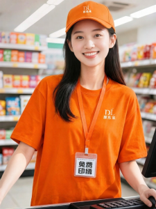 Customized T-Shirt Work Uniform Cotton Short Sleeve