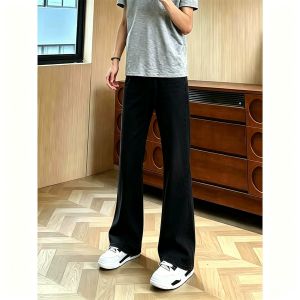 OUMULONG | Quần Jeans Tencel Phong Cách Đường Phố Mỹ Dáng Bootcut