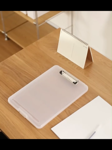 Long/A4 Clipboard with Storage 2in1 File Box with Clip Matte Folder Case for Organizing Exam Papers