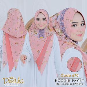 DESVIKA 670 HIJAB HOODIE BAHAN CERUTY BABYDOLL MOTIF BY DESVIKA