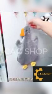 CAG SHOP Goose Hand Towel Hanging Cute Hand Towel Children′s Cartoon Hand Towel Absorbent Cute Handkerchief