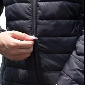 laTACVASEN Full Zip Up Hooded Puffer Jacket Womens Winter Quilted Warm Down Coats Cal Windbreaker Padded Outwear Outdoor Cloth