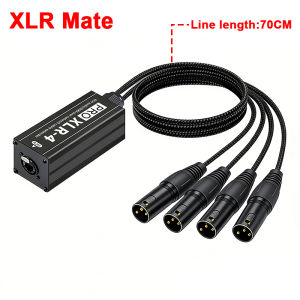 4CH Multi Network XLR Audio Extender Portable Long Distance for Live Stage Sound Lighting RJ45 Audio Extender Stage Equipment