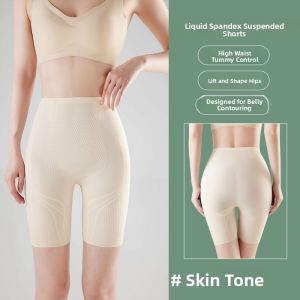 MiiOW | High-Waist Thin Womens Underwear Postpartum Shaping Safety Bottoming Pants Cat Person Abdomen Lifting Pants Summer Series