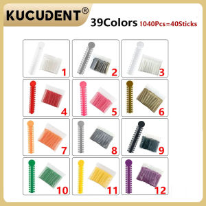 DCLOUD 1040Pcs/40Sticks Dental Orthodontic Ligatures Ties Elastics Modules Bands for Teeth Braces Dentistry Ortho Materials