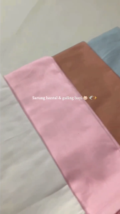 Sarung Bantal & Guling Bayi 1 set Katun Jepang Polosan