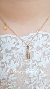 Kalung Titanium Anti Karat Jenif3r Model Kristal Style Korea Kekinian - Lovelybutik
