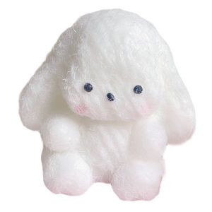 Cute Flocking Bunny Taba Stress Relief Toy Plush Squeeze Rabbit Anti-Stress Fidget Gift for Adults And Kids